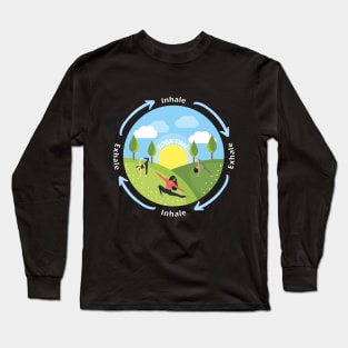 Yoga time Inhale Exhale Long Sleeve T-Shirt